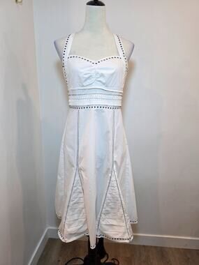 Women's Cotton Babydoll Halter Dress Euro Summer Small